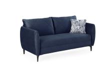  2,5 Sitzer Sofa NOVARA von JOB Velour blau 