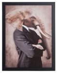  Gerahmtes Bild LORNA 30x40 cm Motiv Elephant / Rahmen schwarz von Spiegelprofi  