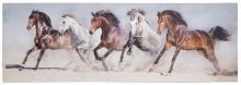  Leinwandbild CLEO 50x150 cm Motiv Horses von Spiegelprofi  