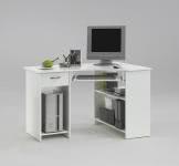  FELIX 1 Computertisch mit 1 Schubkasten von FMD Weiß 