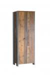  Garderobenschrank CLIF von Forte Old Wood Vintage / Betonoptik Dunkelgrau i 