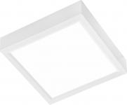  LED Deckenleuchte 30x30cm PUCCY von Nino Kunststoff Silber / Acryl Weiß 