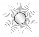  Metallspiegel SUN D60 cm schwarz von Spiegelprofi 
