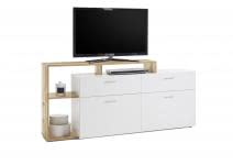  TV-Sideboard NEW VISION 3 von HBZ Weiss / Old Style hell  