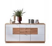  Sideboard 2-trg und 4 Schubladen TOULOUSE von Wohn-Concept Wildeiche sandgestrahlt / Weiß supermatt 