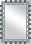  Siebdruckspiegel CAROLIN ca. 50x70 cm schwarz / silberfarbig von Spiegelprofi 