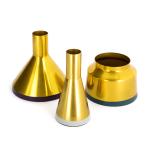  Vasen 3er Set Culture 180 Gold / Pflaume / Hellgrau / Petrol von Kayoom 