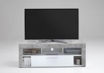  VIBIO 1 TV Lowboard von FMD Beton / Weiss 