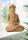 Dekofigur Buddha 40cm hoch MALI Suar Holz Natur Hellbraun 1