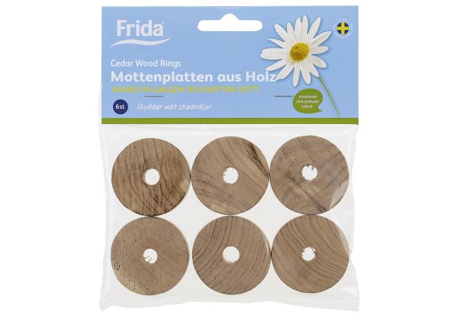 Mottenkugeln für Kleiderbügel Holz 6er von FRIDA 12 Stück unsortiert