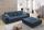 Big-Sofa MEDINA von JOB Samt dunkelblau 2