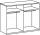 Schwebetürenschrank 2-trg, Breite ca 225 cm FRANZISKA von Wimex Graphit / Schlammeiche NB 3
