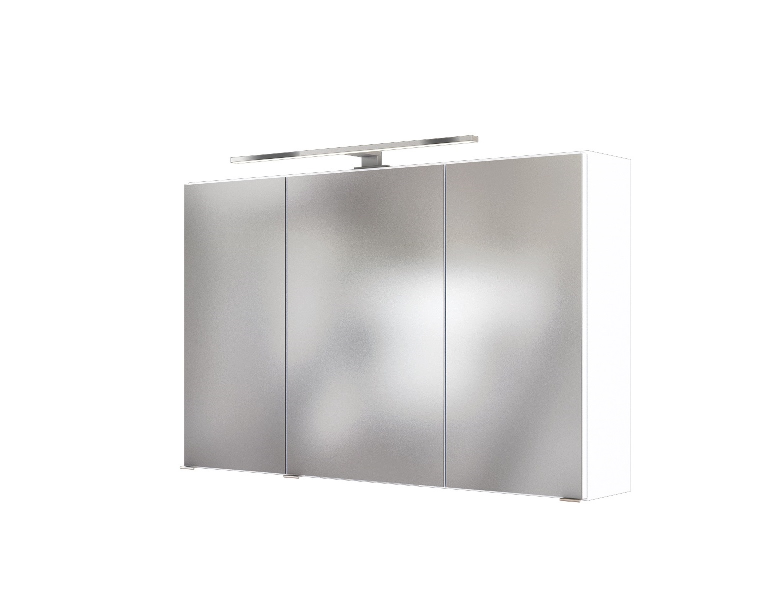 100 matt Weiß 3D-Spiegelschrank PIENZA LED inkl Held Beleuchtung von Möbel