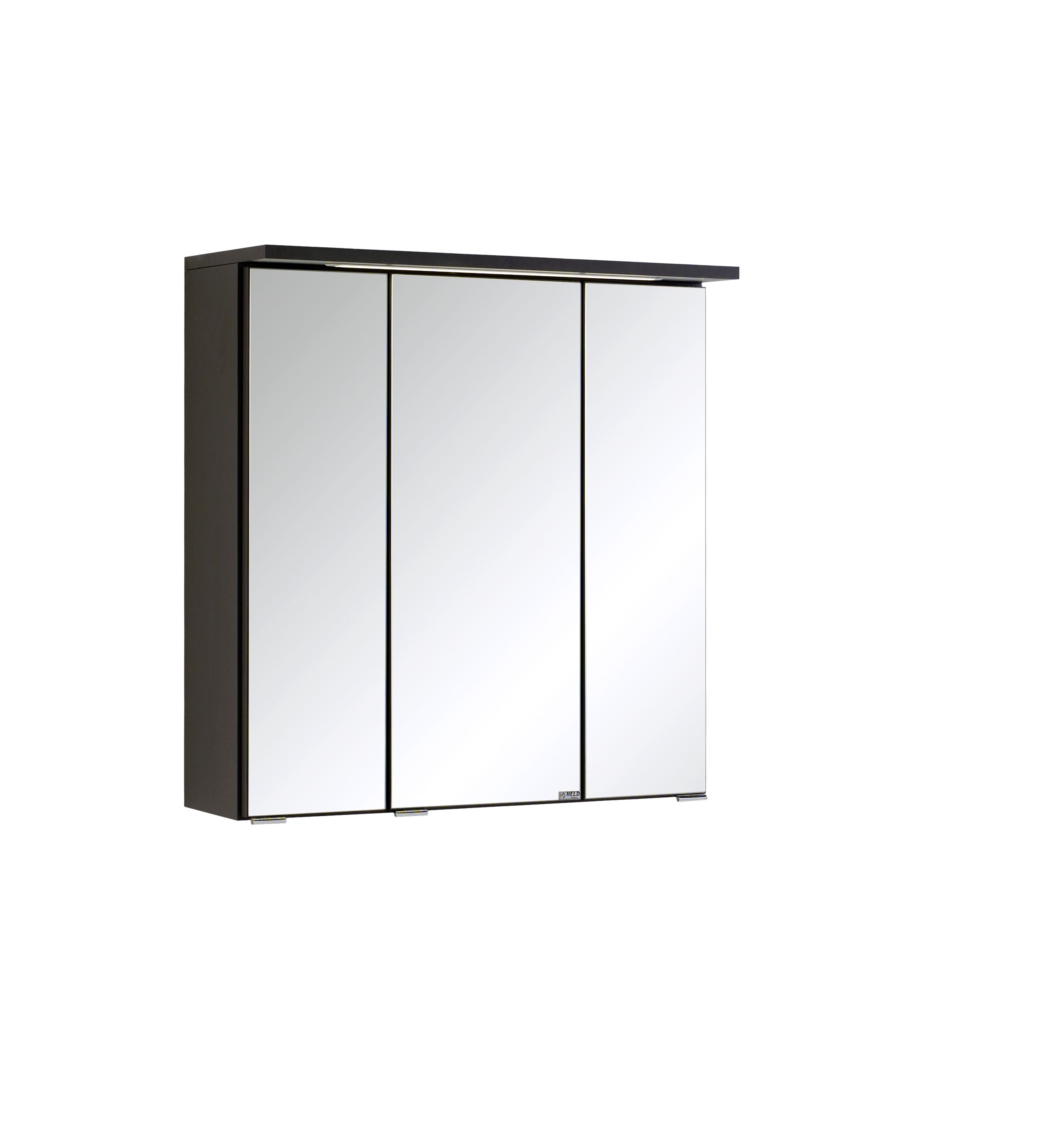 Spiegelschrank 60 inkl LED Einbauleuchte von Möbel Bologna Held Graphit