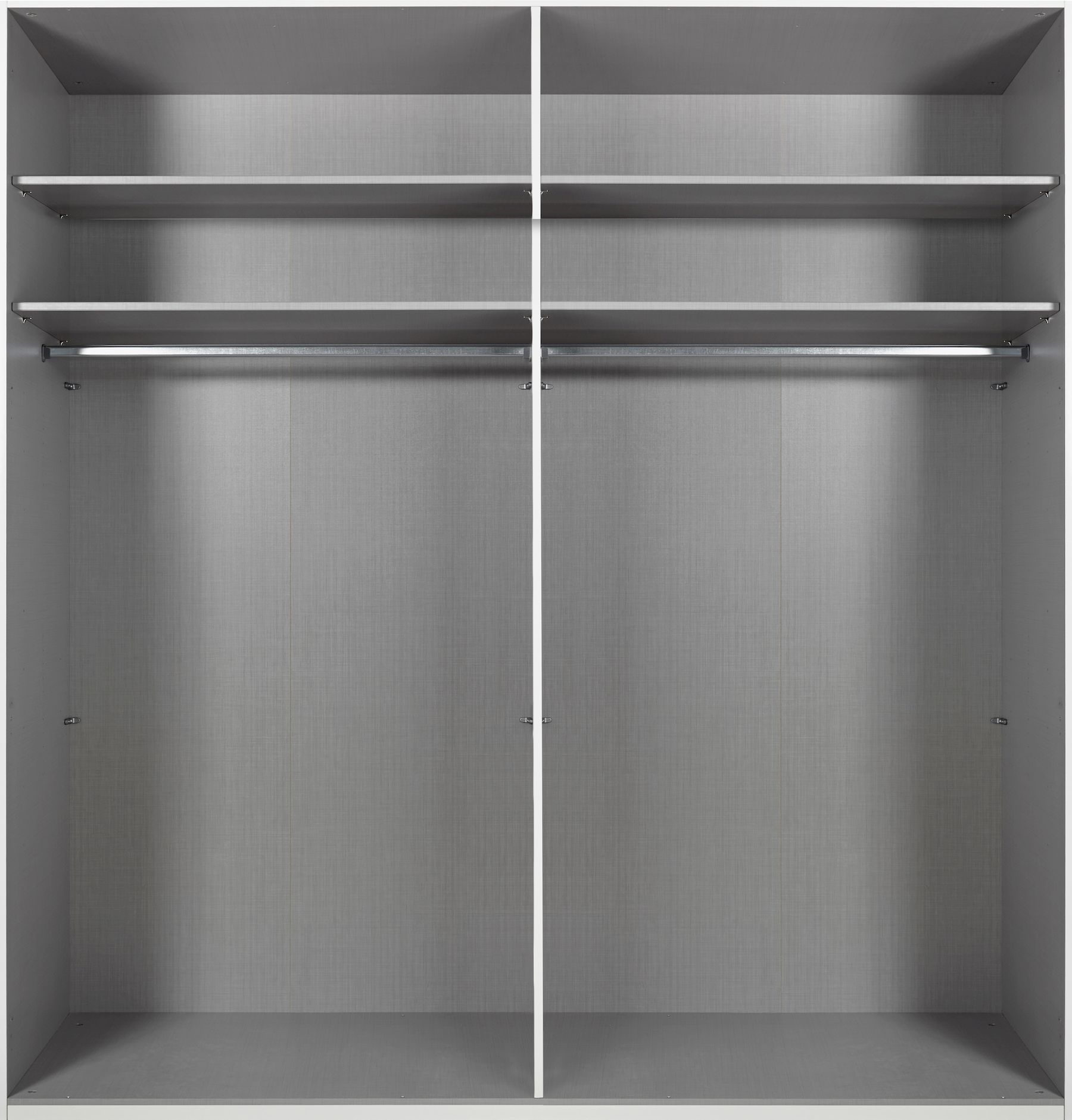 2-trg / breit 180cm ALTONA von Grey 1 Glas Schwebetürenschrank Wimex Weiß
